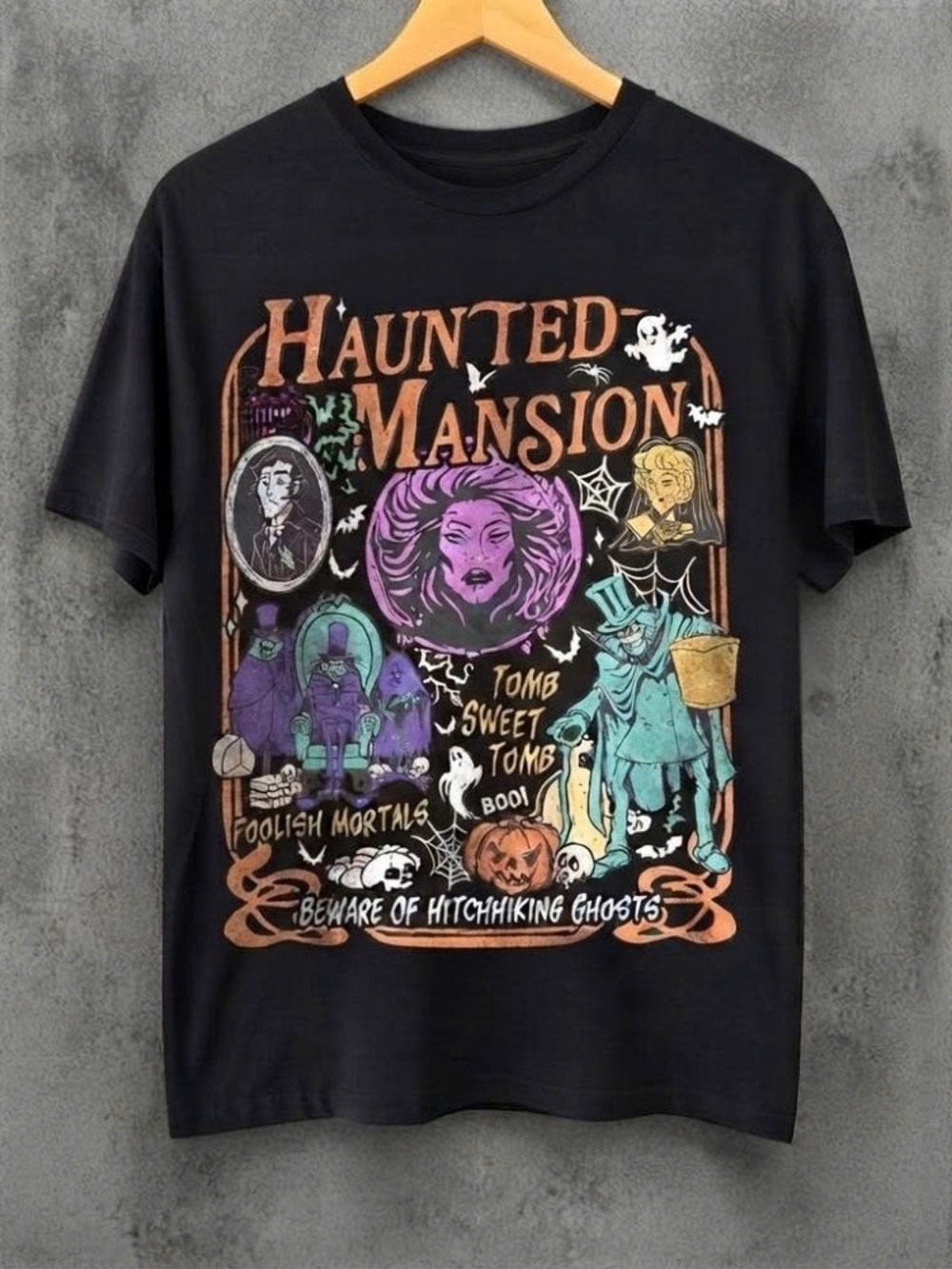 Haunted Mansion Graphic Tee - Black